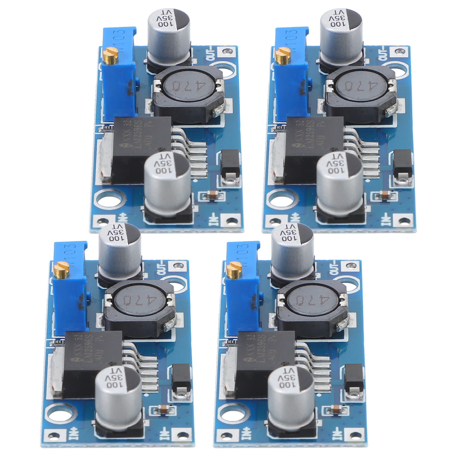 4pcs DC-DC Step Down Voltage Regulator Converter Module Adjustable 3A Output Power Supply Stabilizer Low Ripple Compact
4pcs DC-DC Step Down Voltage Regulator Converter Module Adjustable 3A Output Power Supply Stabilizer Low Ripple Compact
