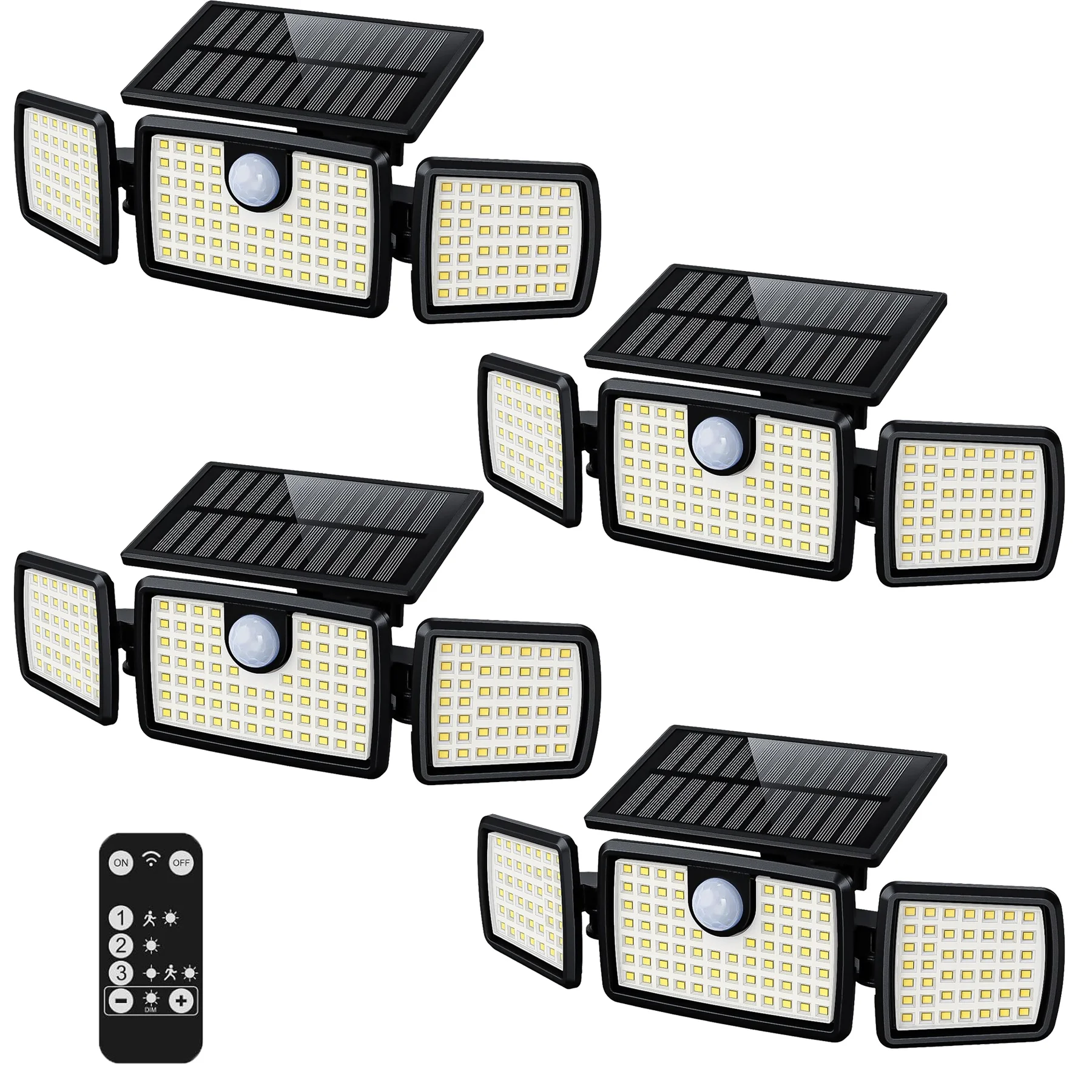 2500LM Outdoor Security Lights with Motion Sensor, 3-Head 270° Wide Angle IP65 Heavy-Duty Lights Suitable for Yard, Patio, Garage, Driveway, Garden- Solar Security Lights with Motion Detection& Wide Beam Coverage
2500LM Outdoor Security Lights with Motion Sensor, 3-Head 270° Wide Angle IP65 Heavy-Duty Lights Suitable for Yard, Patio, Garage, Driveway, Garden- Solar Security Lights with Motion Detection& Wide Beam Coverage