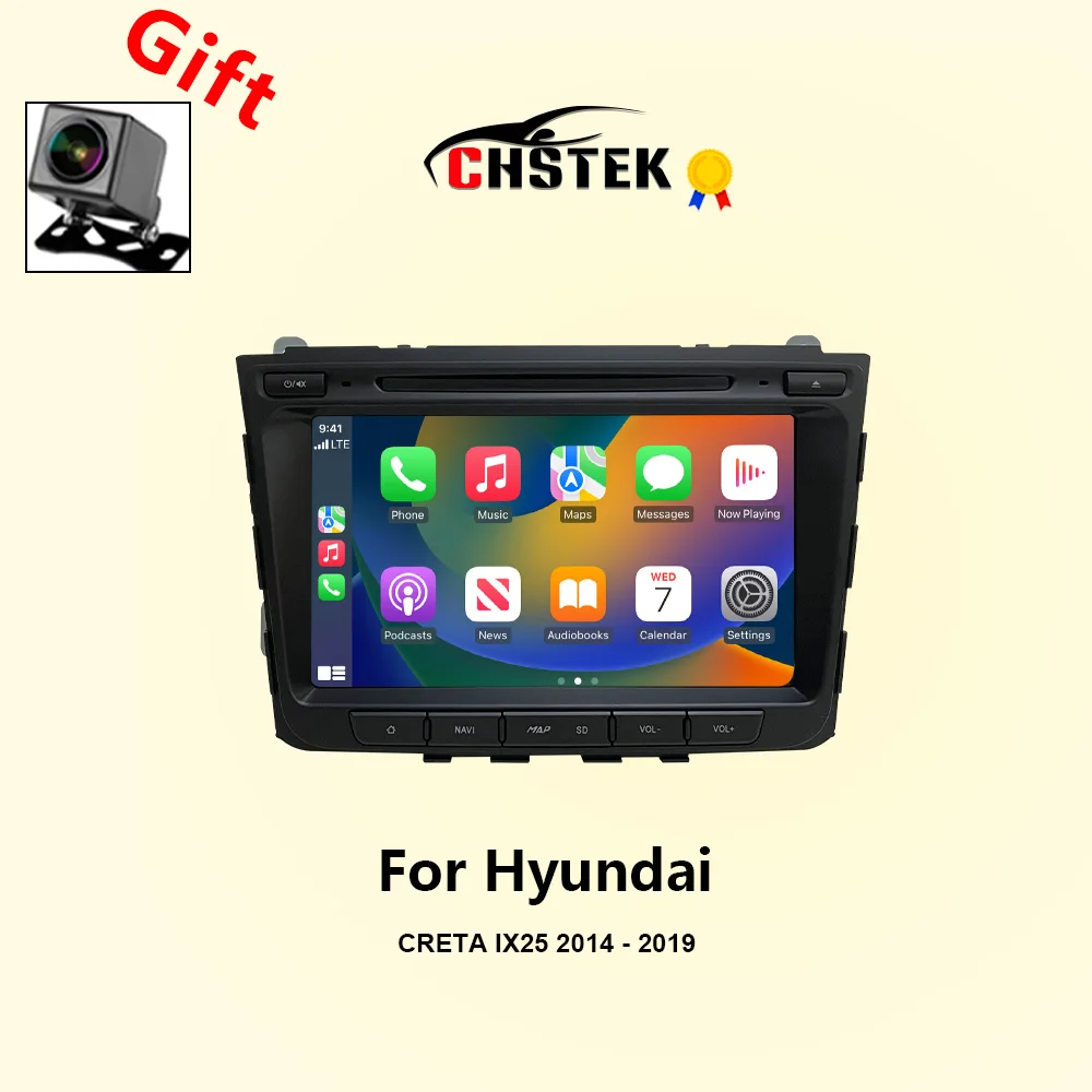 CHSTEK Car Radio Carplay For Hyundai Creta IX25 2014 2015 2016 2017 2018 2019 Multimedia Navigation Bluetooth WIFI 4G Android 13
CHSTEK Car Radio Carplay For Hyundai Creta IX25 2014 2015 2016 2017 2018 2019 Multimedia Navigation Bluetooth WIFI 4G Android 13