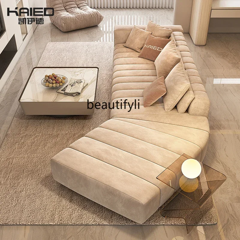 32Minimalist special-shaped corner fabric sofa diagonal arc creative Nordic designer
32Minimalist special-shaped corner fabric sofa diagonal arc creative Nordic designer