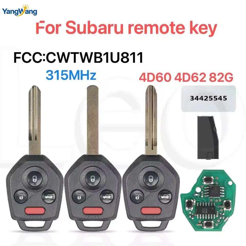YangWang FCC ID:CWTWB1U811 315MHz 4D60/4D62/82G-chip For Suabru Outback Impreza WRX Tribeca Legacy Forester With password
YangWang FCC ID:CWTWB1U811 315MHz 4D60/4D62/82G-chip For Suabru Outback Impreza WRX Tribeca Legacy Forester With password