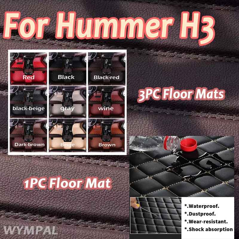 Luxury Car Floor Mats For Hummer H3 2008 2009 2010 Automobile Carpet Cover Interior Accessories Custom Auto Foot Pads Full Set
Luxury Car Floor Mats For Hummer H3 2008 2009 2010 Automobile Carpet Cover Interior Accessories Custom Auto Foot Pads Full Set