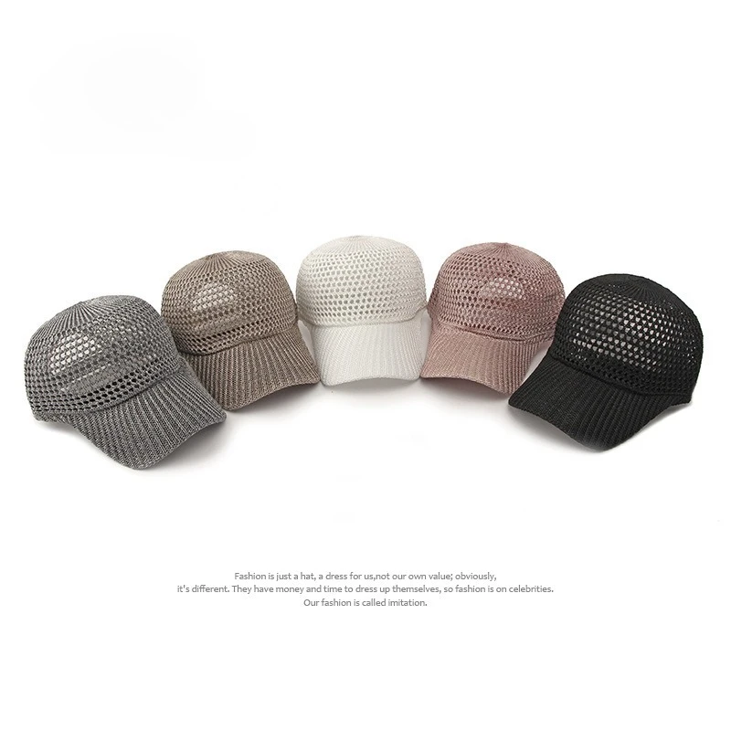 Men Women's Breathable Hollow Knit Mesh Baseball Hat - Ultra Breathable & Lightweight, The Hottest Summer Accessory for Daily
Men Women's Breathable Hollow Knit Mesh Baseball Hat - Ultra Breathable & Lightweight, The Hottest Summer Accessory for Daily