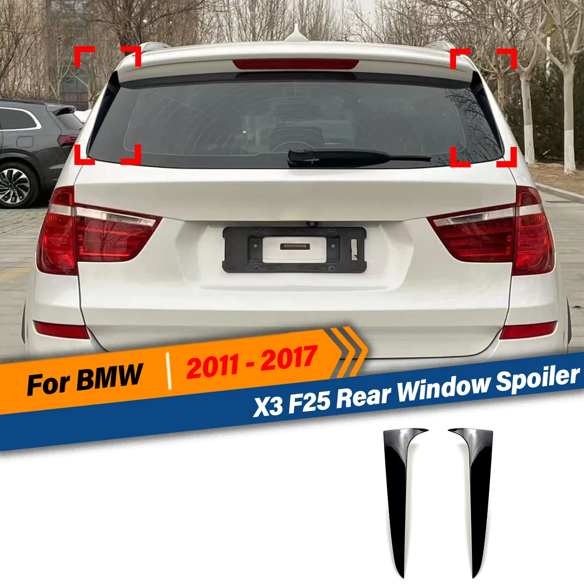 Для BMW X3 F25 2011 2012 2013 2014 2015 2016 2017 спойлер на заднее окно, наклейки на заднюю лобовое стекло, боковой воздушный сплиттер
Для BMW X3 F25 2011 2012 2013 2014 2015 2016 2017 спойлер на заднее окно, наклейки на заднюю лобовое стекло, боковой воздушный сплиттер