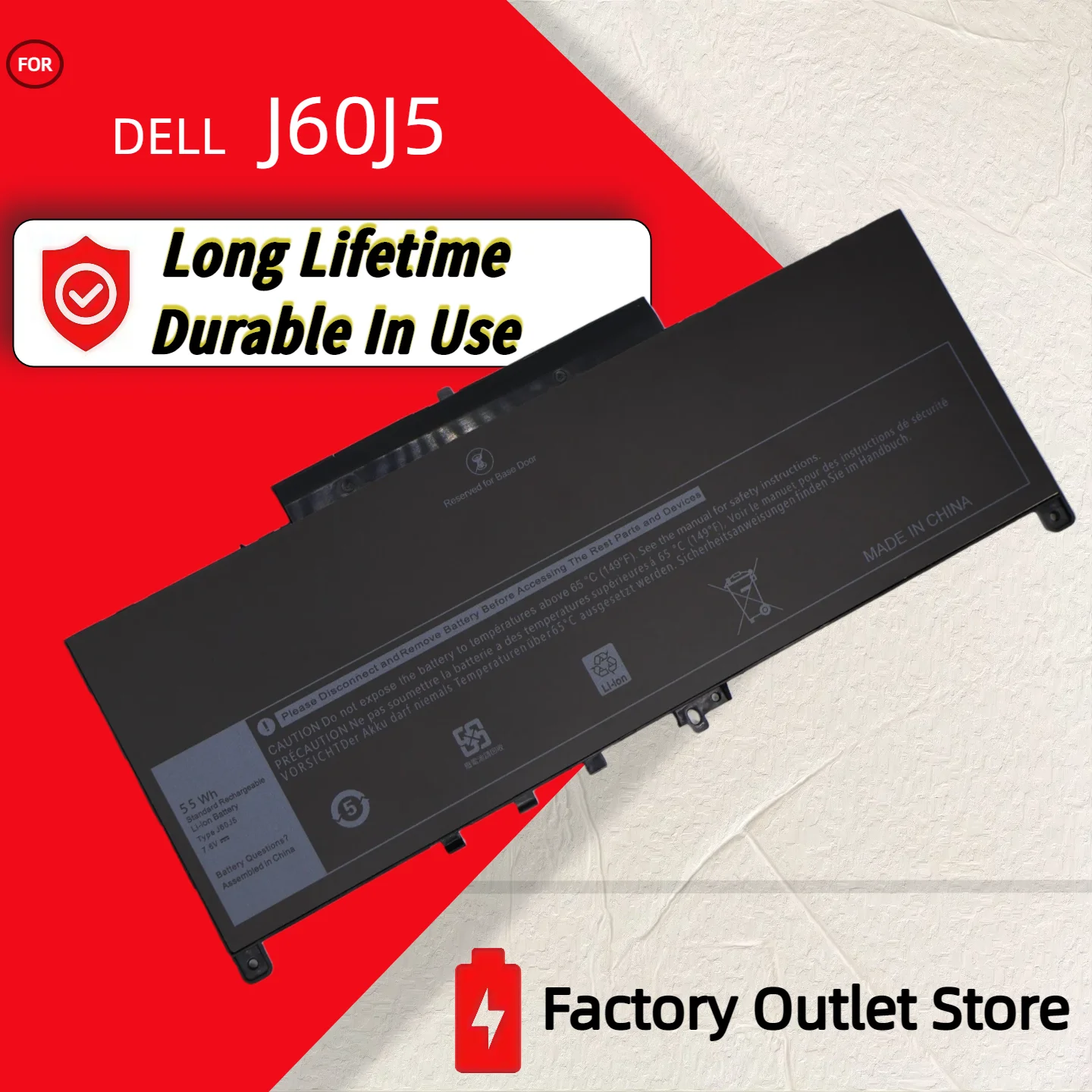 Wholesale And Retail❗❗❗ J60J5 Laptop Battery For DELL Latitude E7270 E7470 Series J60J5 R1V85 MC34Y 242WD
Wholesale And Retail❗❗❗ J60J5 Laptop Battery For DELL Latitude E7270 E7470 Series J60J5 R1V85 MC34Y 242WD