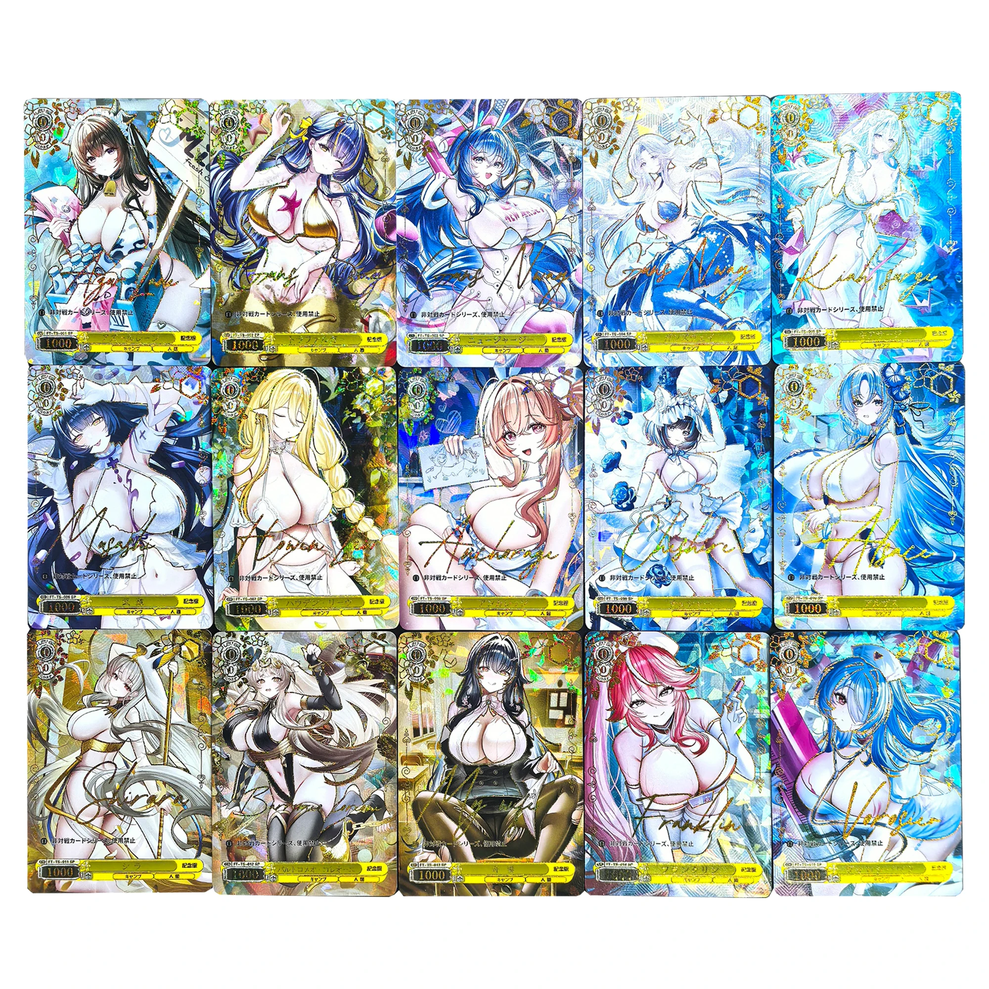 15Pcs/set Diy Goddess Story Azur Lane Ijn Taiho Ws Collection Card Color Flash Hot Stamping Hms Cheshire Anime Card Gift Toy
15Pcs/set Diy Goddess Story Azur Lane Ijn Taiho Ws Collection Card Color Flash Hot Stamping Hms Cheshire Anime Card Gift Toy
