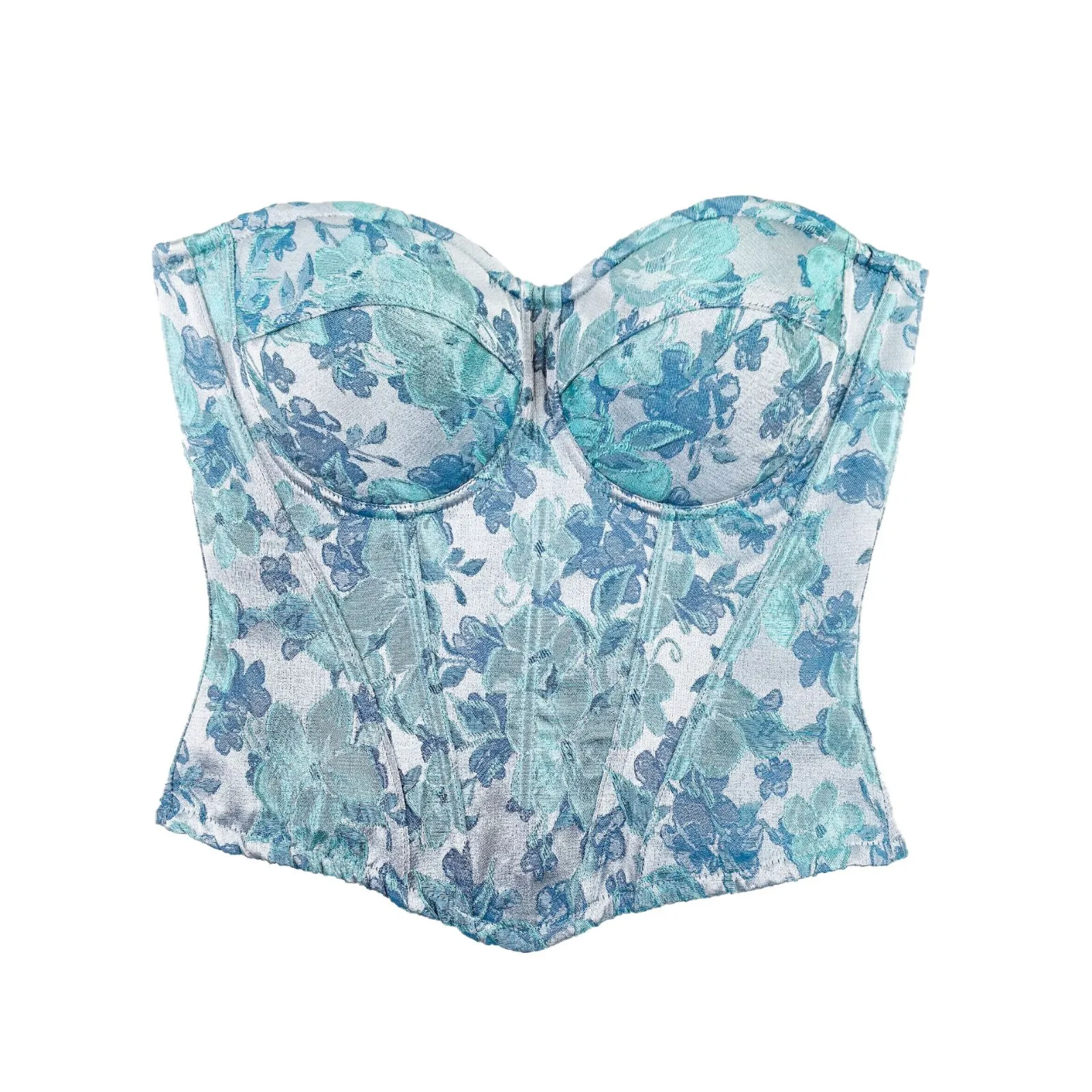 French Jacquard Corset Top, Monet Painting Vintage Bustier, Slimming Underbust Garter for Side Boob Control, Elegant
French Jacquard Corset Top, Monet Painting Vintage Bustier, Slimming Underbust Garter for Side Boob Control, Elegant