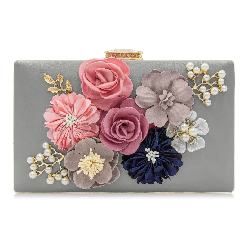 Floral Embossed Square Clutch Elegant Women's Evening Bag Perfect for Banquet Dresses, Fashionable Small Purse Special Occasions 
Floral Embossed Square Clutch Elegant Women's Evening Bag Perfect for Banquet Dresses, Fashionable Small Purse Special Occasions