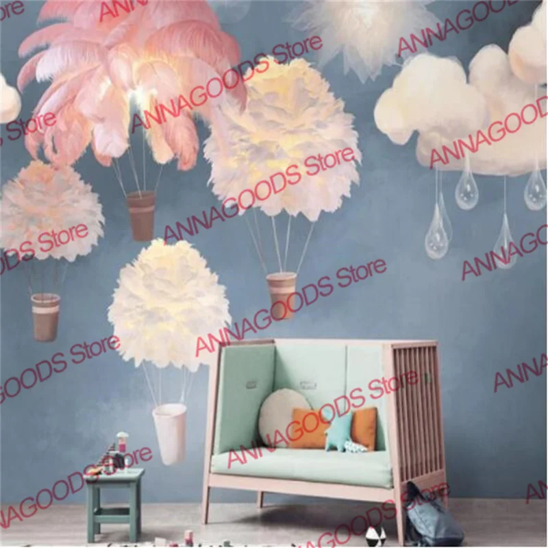 Pink Feather Hot Air Balloon Wall Paper 3D Children's Room Background Wallpaper Girls Princess Room Mural Papel De Parede 3d
Pink Feather Hot Air Balloon Wall Paper 3D Children's Room Background Wallpaper Girls Princess Room Mural Papel De Parede 3d