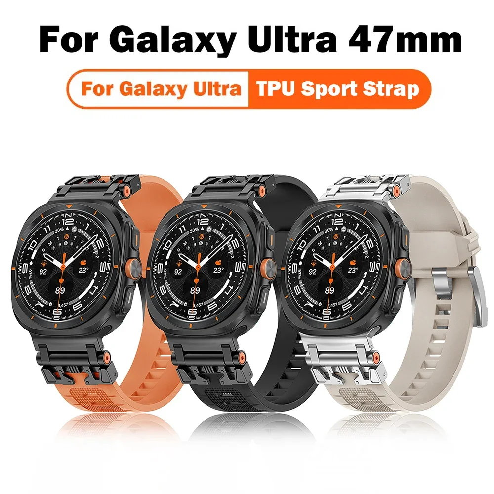 Бронированный ремешок из ТПУ для Samsung Galaxy Watch Ultra 47 мм, браслет-петля для Galaxy Ultra 47 мм, силиконовый ремешок без зазоров, спортивный Correa
Бронированный ремешок из ТПУ для Samsung Galaxy Watch Ultra 47 мм, браслет-петля для Galaxy Ultra 47 мм, силиконовый ремешок без зазоров, спортивный Correa