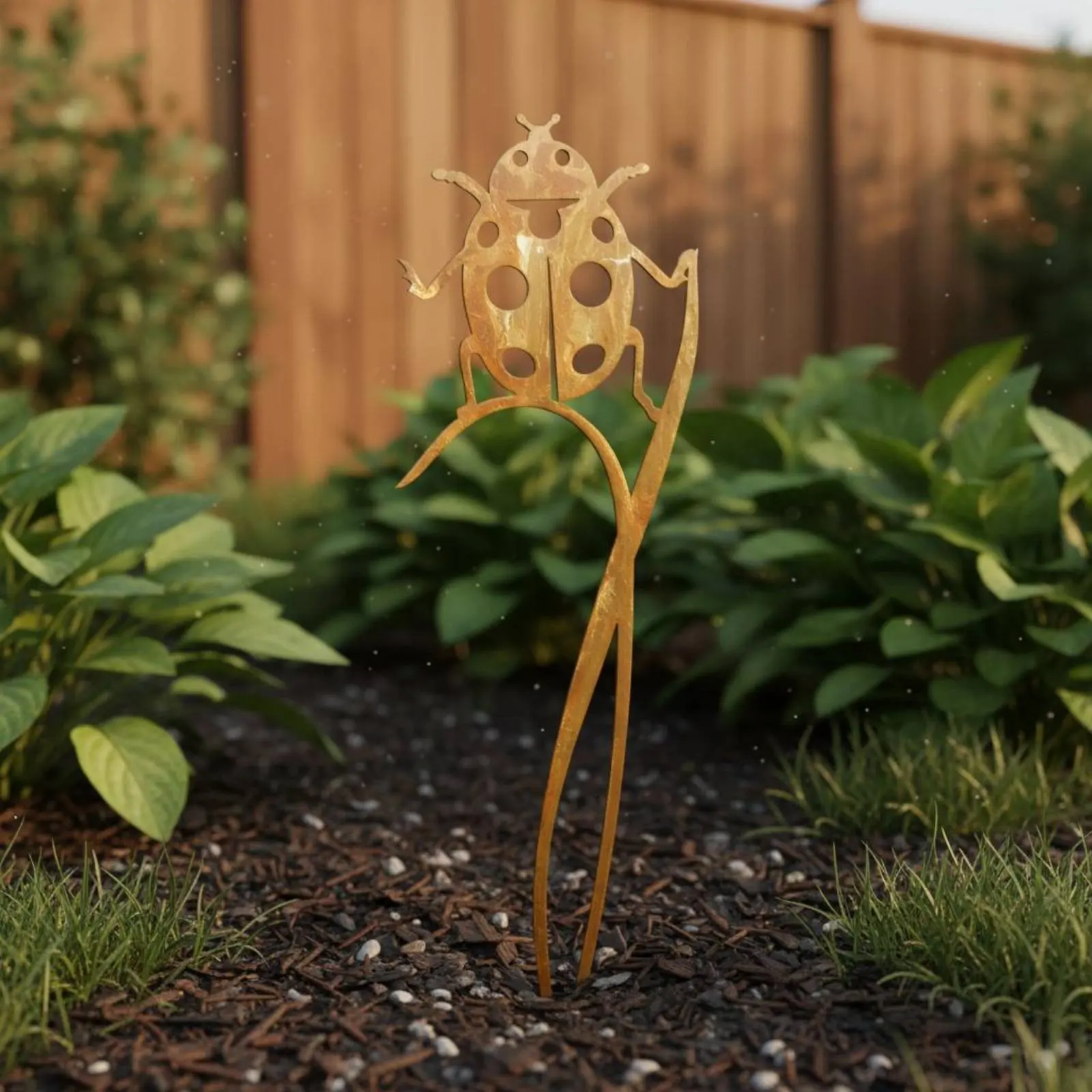 Ladybug Garden Stake Gift Idea Hollow Ladybug Yard Art Garden Stake Vibrant Colors Weathered Finish for Flower Bed
Ladybug Garden Stake Gift Idea Hollow Ladybug Yard Art Garden Stake Vibrant Colors Weathered Finish for Flower Bed