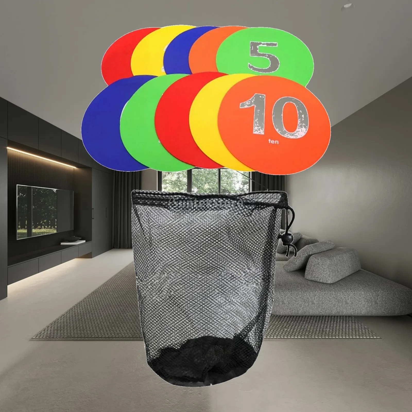 Numbered Floor Marker Set Flexible TPR Agility Discs for Kids Physical Education Soccer Training
Numbered Floor Marker Set Flexible TPR Agility Discs for Kids Physical Education Soccer Training