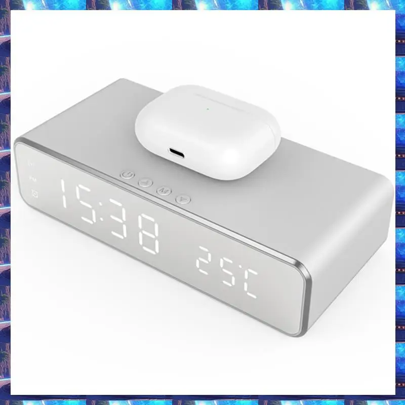 2025 Wireless Charger Time Alarm Clock LED Digital Thermometer Earphone Phone Chargers Fast Charging Dock Station,Wireless Charg
2025 Wireless Charger Time Alarm Clock LED Digital Thermometer Earphone Phone Chargers Fast Charging Dock Station,Wireless Charg