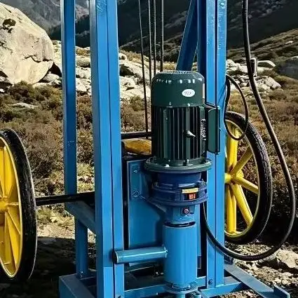 Customized 150m Mini Electric Hydraulic Water Well Drilling Rig, Portable Household Hot Sale Model
Customized 150m Mini Electric Hydraulic Water Well Drilling Rig, Portable Household Hot Sale Model