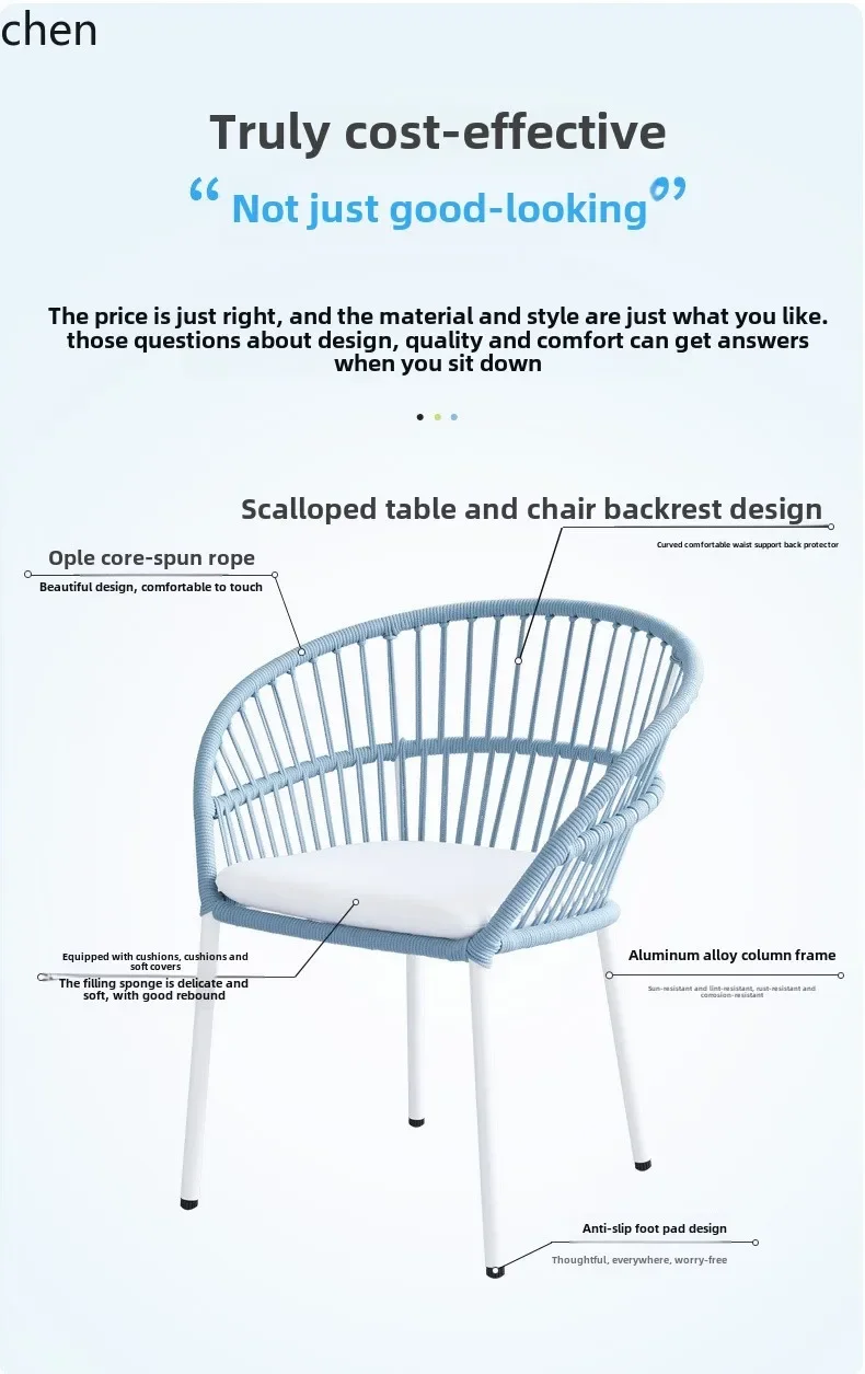 YFY outdoor table and chair combination dining table and chair outdoor rope outdoor dining table leisure chair
YFY outdoor table and chair combination dining table and chair outdoor rope outdoor dining table leisure chair
