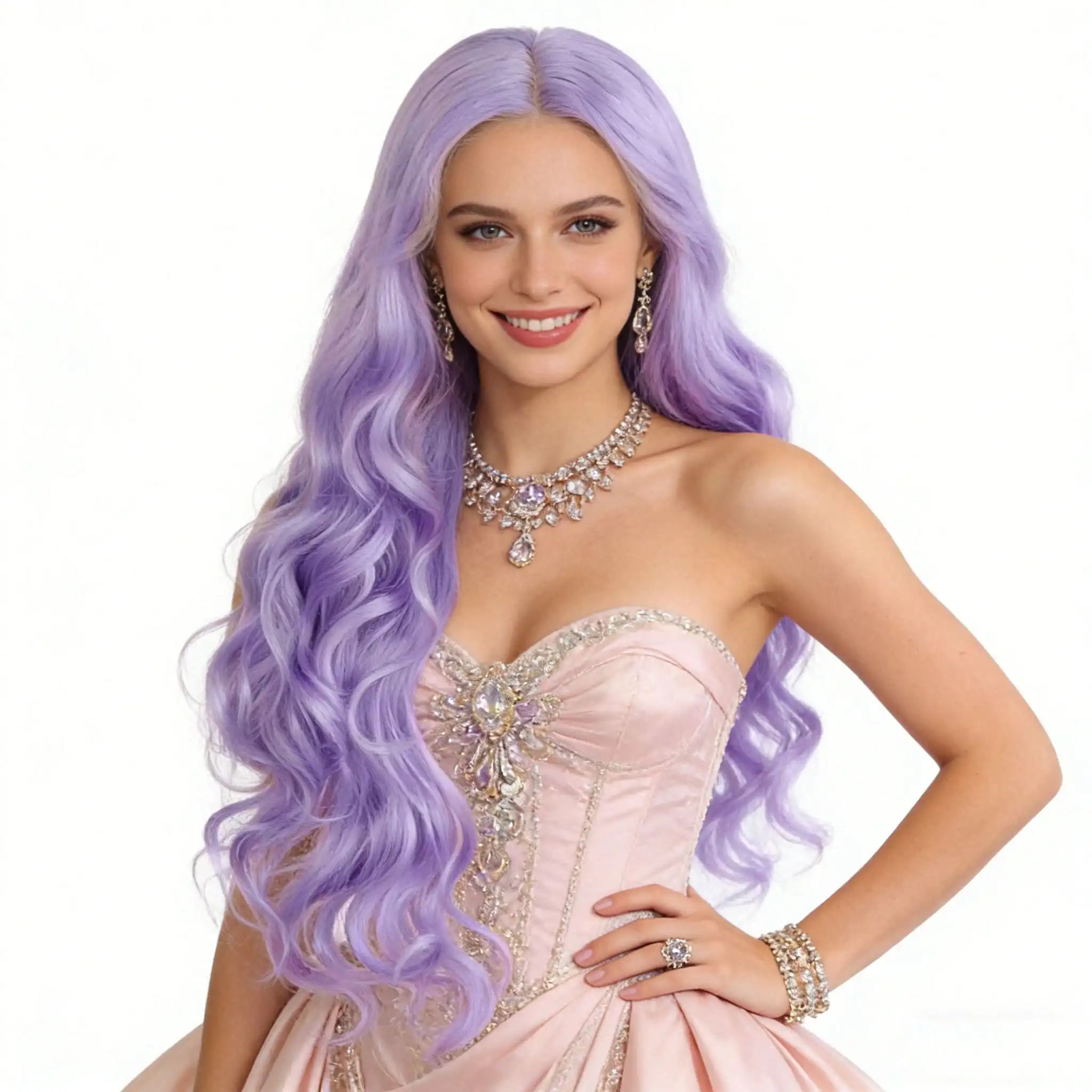 Long Body Wave Synthetic 13*3.5*1 Lace Front Wig Transparent HD Lace with Dark Root Ombre/ Color Options, Middle Parting
Long Body Wave Synthetic 13*3.5*1 Lace Front Wig Transparent HD Lace with Dark Root Ombre/ Color Options, Middle Parting