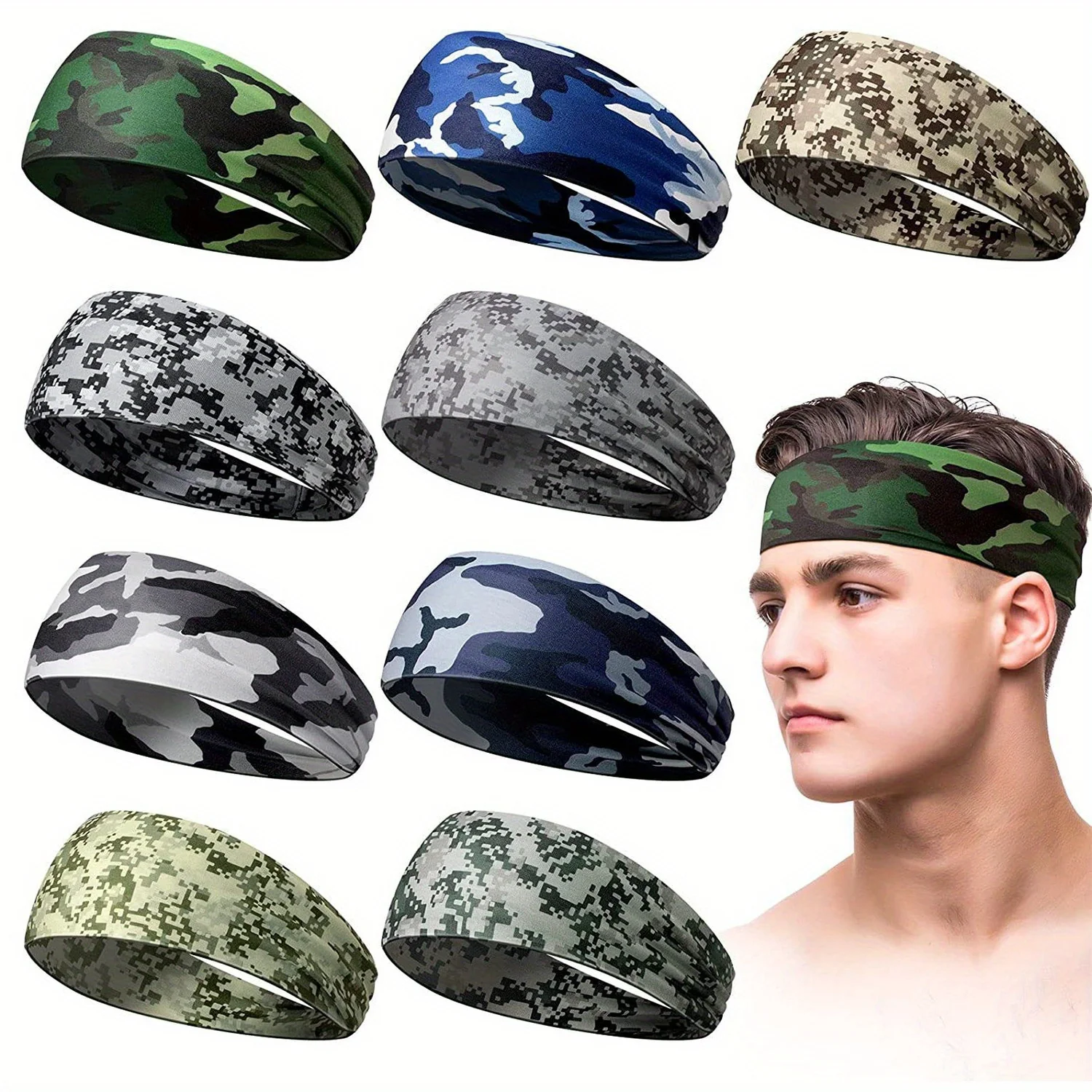 6PCS Sweatband Headband Running Headband Sports Sweatband Men's Headband
6PCS Sweatband Headband Running Headband Sports Sweatband Men's Headband