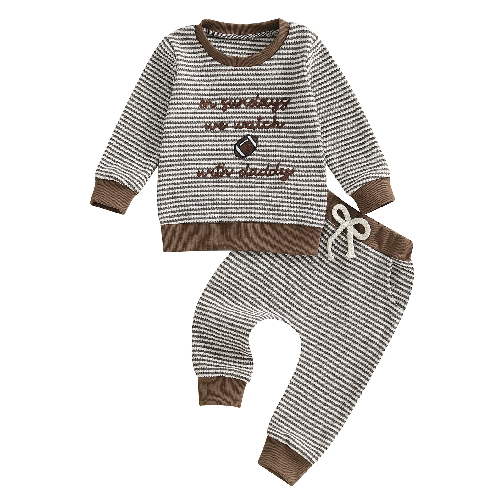 Boys Autumn 2Pcs Pants Sets Long Sleeve Letter Rugby Embroidery Striped Tops Pants Sets
Boys Autumn 2Pcs Pants Sets Long Sleeve Letter Rugby Embroidery Striped Tops Pants Sets