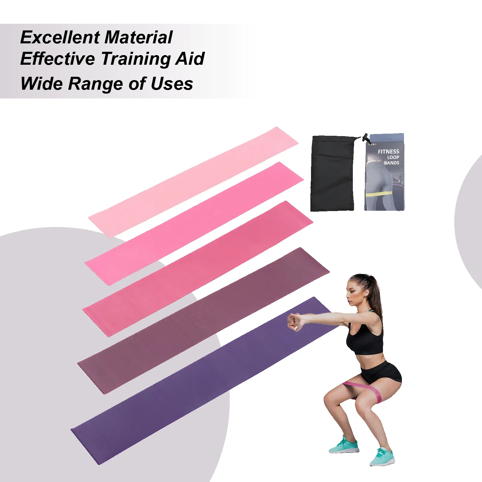 Resistance Bands Stretch Bands 5 Resistance Levels Elastic Straps Portable Equipment For Home Gym Fitness Trainer Pilates Yoga
Resistance Bands Stretch Bands 5 Resistance Levels Elastic Straps Portable Equipment For Home Gym Fitness Trainer Pilates Yoga