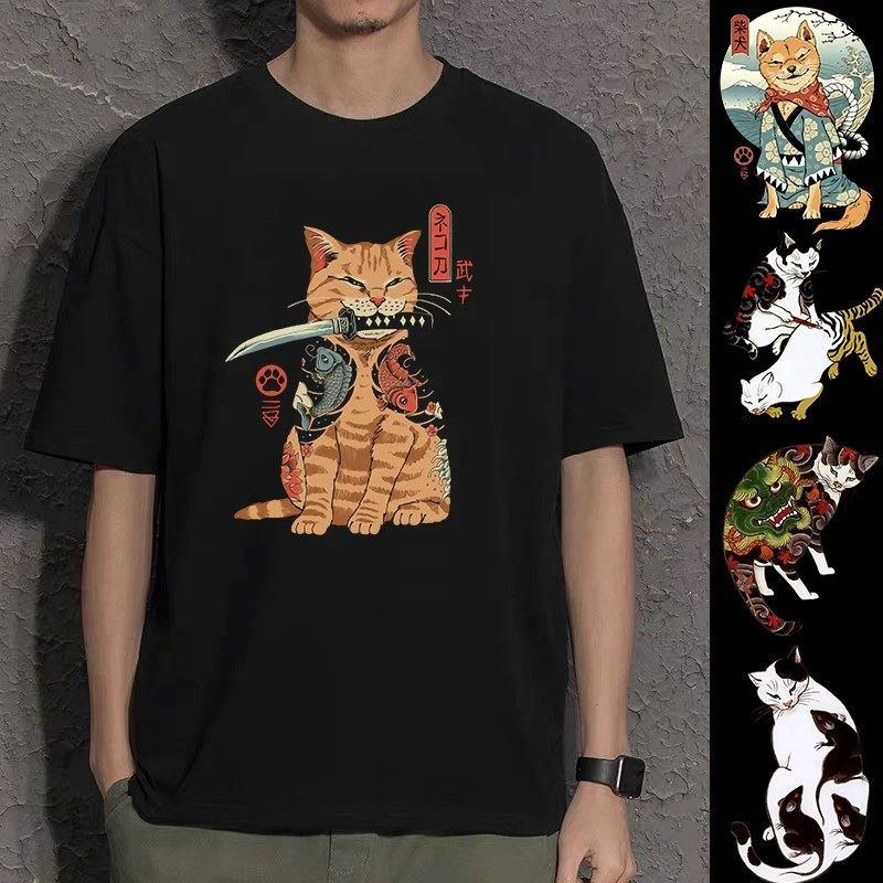 Orange Cat Short-sleeved Shiba Inu Peripheral Cat Slave Japanese Style Couple Outfit Clothes for Men and Women
Orange Cat Short-sleeved Shiba Inu Peripheral Cat Slave Japanese Style Couple Outfit Clothes for Men and Women