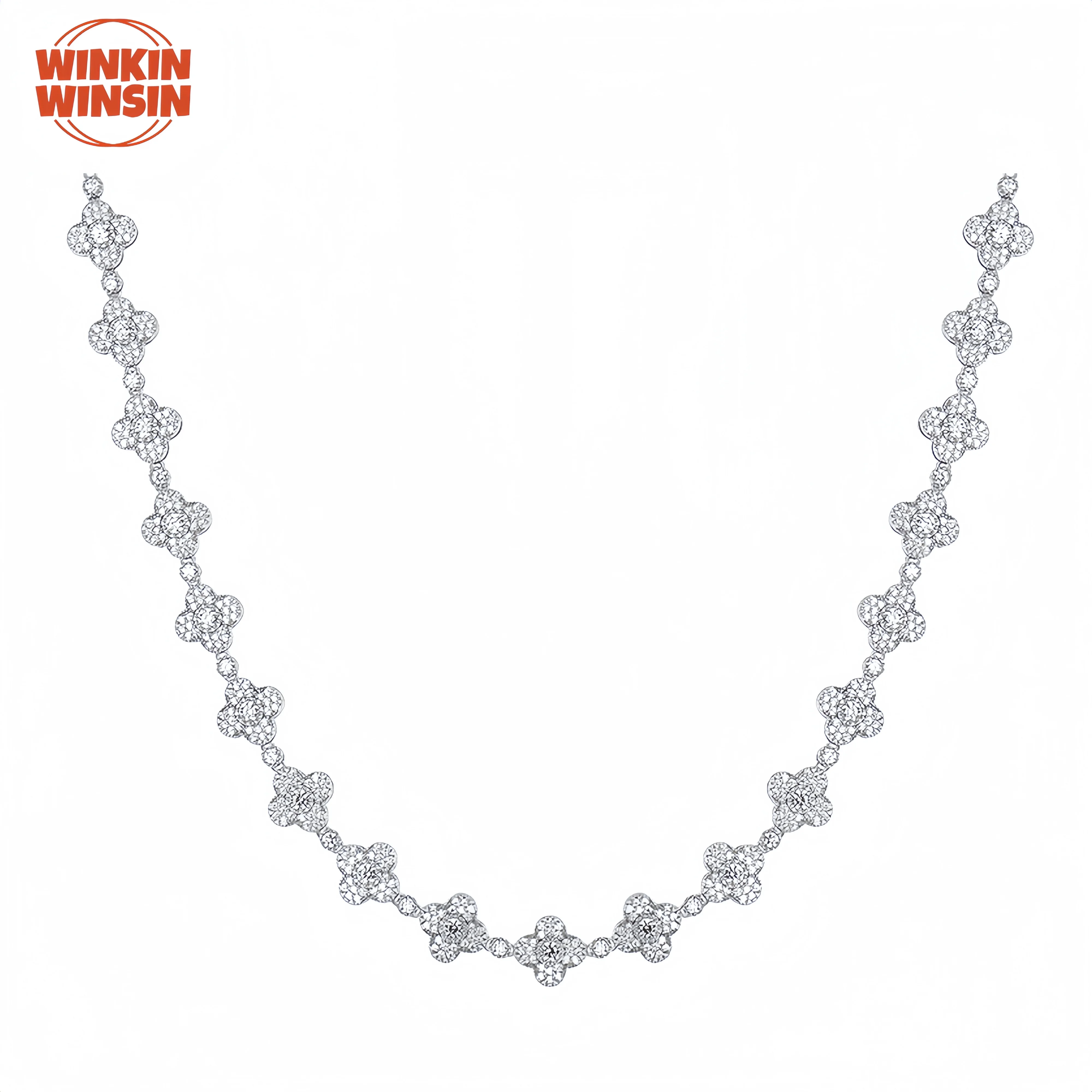 Winkin Winsin брендовое ожерелье высокого качества из стерлингового серебра S925, аксессуар в стиле хип-хоп с клевером, женское ожерелье с муассанитом, ювелирные изделия
Winkin Winsin брендовое ожерелье высокого качества из стерлингового серебра S925, аксессуар в стиле хип-хоп с клевером, женское ожерелье с муассанитом, ювелирные изделия
