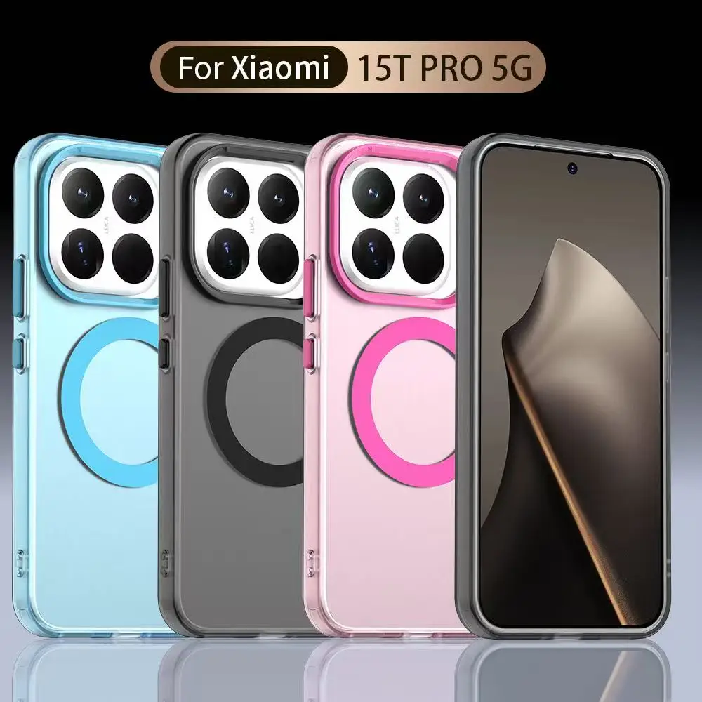 Luxury Matte Candy Magnetic Wireless Charging Transparent Case For Redmi Xiaomi 14T Pro 15T Pro For Magsafe Shockproof Cover
Luxury Matte Candy Magnetic Wireless Charging Transparent Case For Redmi Xiaomi 14T Pro 15T Pro For Magsafe Shockproof Cover