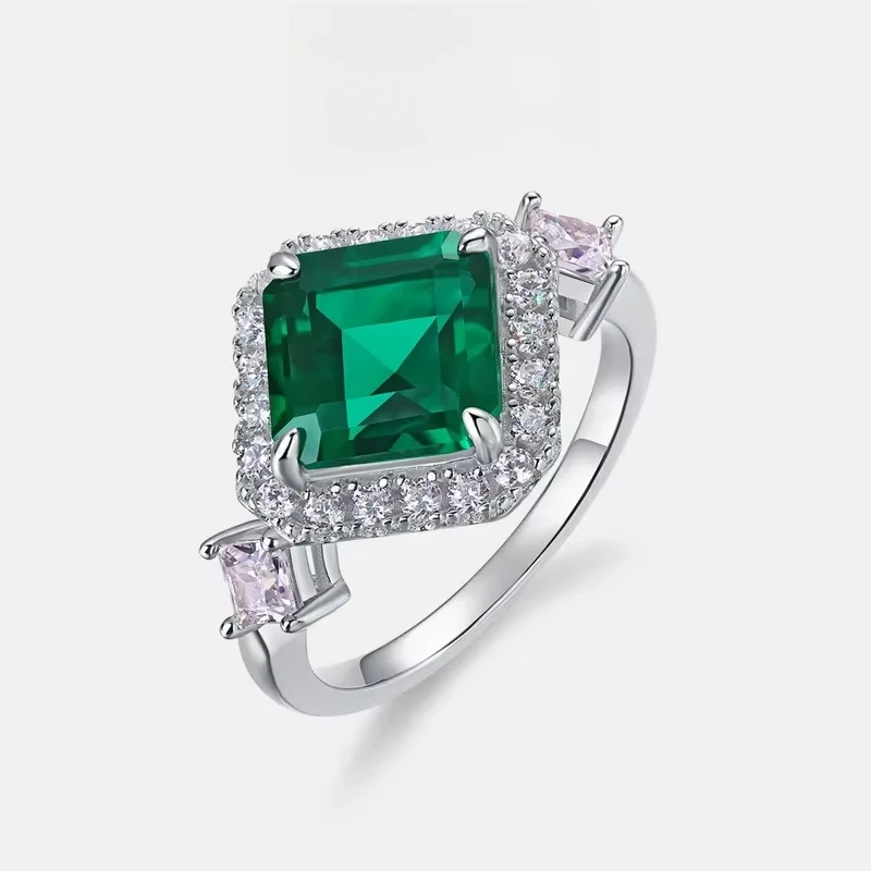 Geometric Culture Cultivation Emerald Women's Ring S925 Silver Plated 18K Gold PT950 White Gold Inlaid Gemstone High-end Ring
Geometric Culture Cultivation Emerald Women's Ring S925 Silver Plated 18K Gold PT950 White Gold Inlaid Gemstone High-end Ring