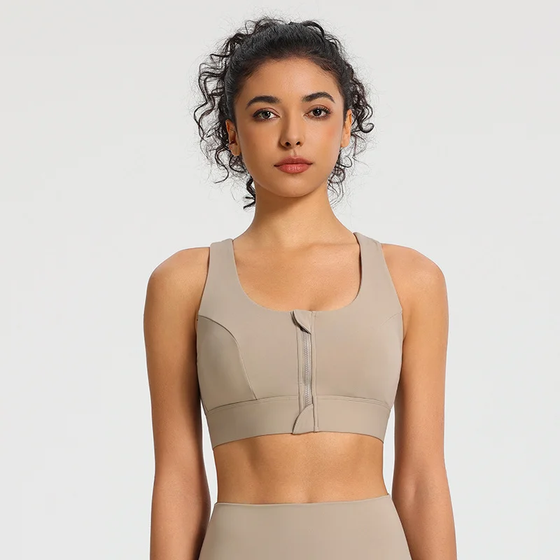 Shockproof High Support Sports Bra Front Zipper Anti-Sagging Quick Dry Yoga Running Gym Tank Women's Workout Top
Shockproof High Support Sports Bra Front Zipper Anti-Sagging Quick Dry Yoga Running Gym Tank Women's Workout Top