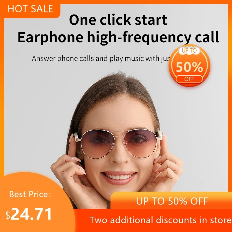 Smart Bluetooth Glasses For Listening To Music Making Calls UV Protection Waterproof Sunglasses 15 Minute Fast Charging New 2026
Smart Bluetooth Glasses For Listening To Music Making Calls UV Protection Waterproof Sunglasses 15 Minute Fast Charging New 2026