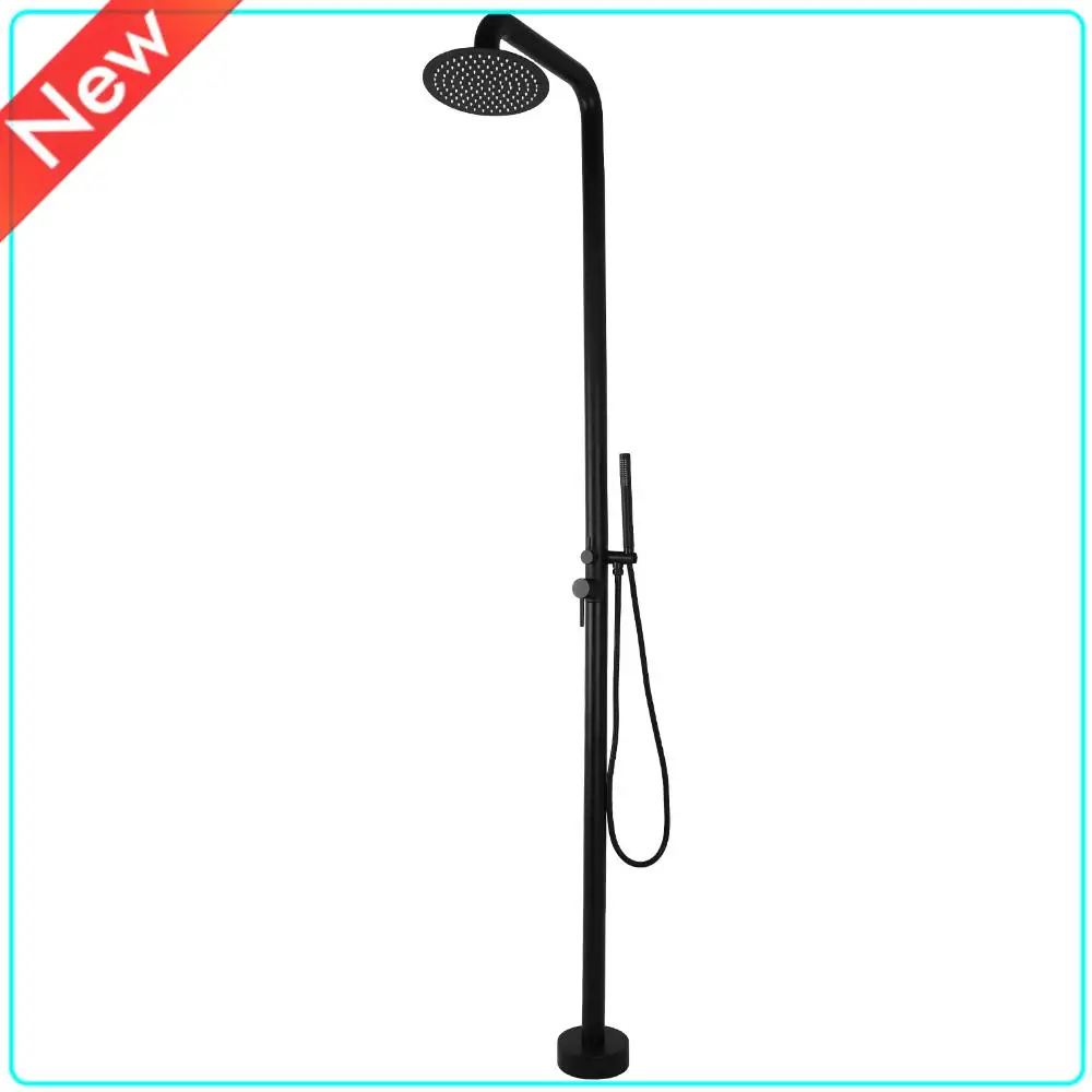 2-Function Freestanding Black Poolside Shower with Handheld Sprayer Free Standing Bathtub Faucet Set for Backyard Beach Poolside
2-Function Freestanding Black Poolside Shower with Handheld Sprayer Free Standing Bathtub Faucet Set for Backyard Beach Poolside