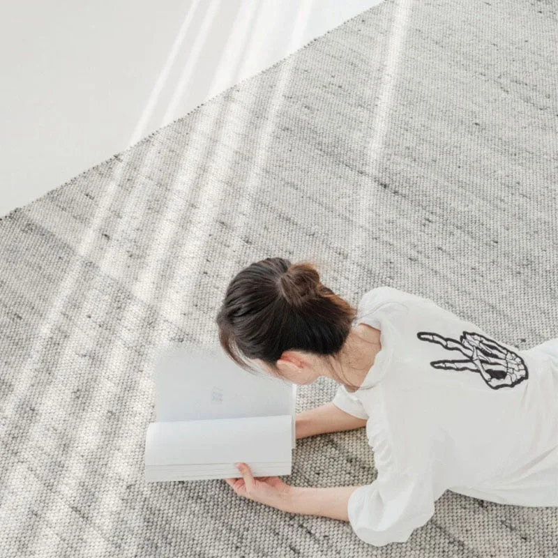 Solid Color Handmade Wool Carpet Living Room Light Luxury Sofa Coffee Table Floor Mat Modern Minimalist Hand Woven Bedroom Rug
Solid Color Handmade Wool Carpet Living Room Light Luxury Sofa Coffee Table Floor Mat Modern Minimalist Hand Woven Bedroom Rug