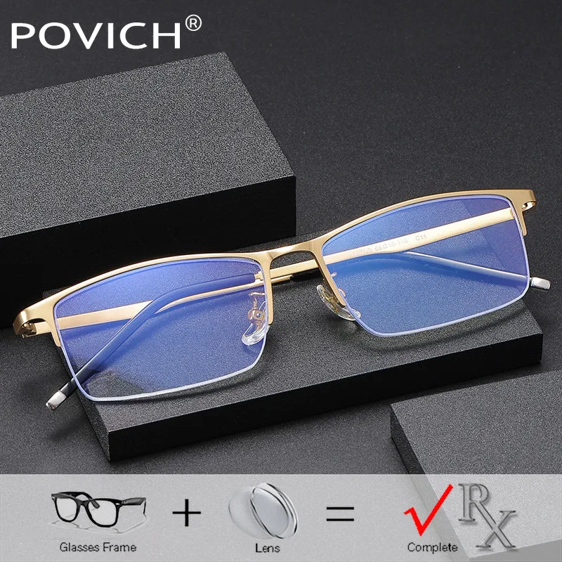 Semi-Rimless Bifocal Optical Eyeglasses Men Titanium Progressive Doctor Prescription Glasses Multifocal Photochromic Eyewear
Semi-Rimless Bifocal Optical Eyeglasses Men Titanium Progressive Doctor Prescription Glasses Multifocal Photochromic Eyewear