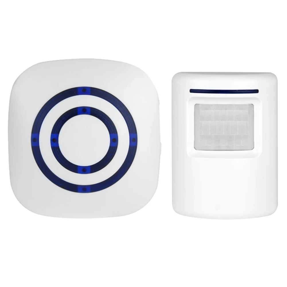 Induction Doorbell EU/US Plug Volume Adjustment PIR Motion Sensor Doorbell W/ Receiver & Transmitter Entry Door Bell Alarm