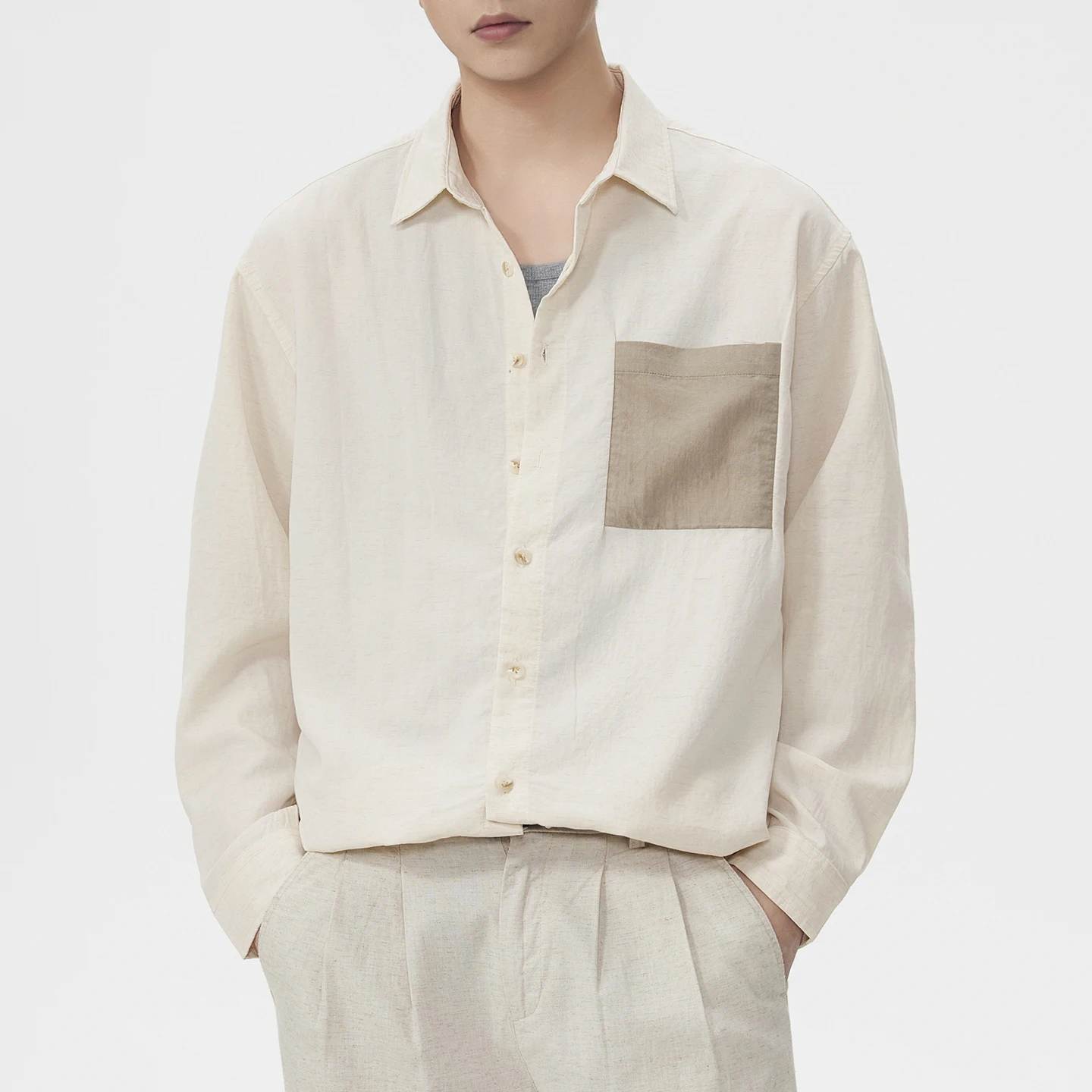 Men Spring Summer Breathable Lightweight Long Sleeve Loose Casual Shirt Man Linen Blended Business Commute Shirts Man Clothes
Men Spring Summer Breathable Lightweight Long Sleeve Loose Casual Shirt Man Linen Blended Business Commute Shirts Man Clothes