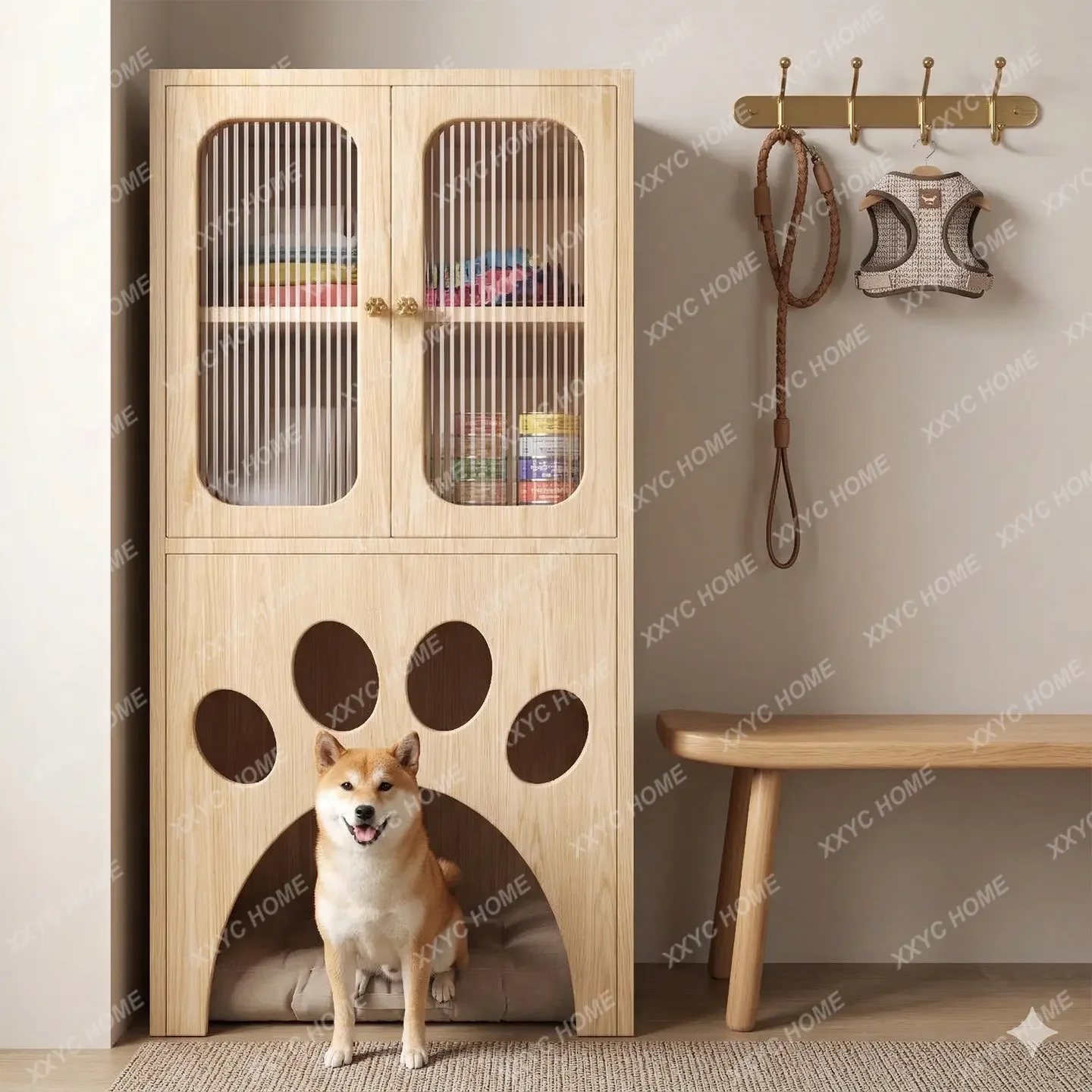 Pet solid wood cat nest storage cabinet integrated multi-functional mobile rack
Pet solid wood cat nest storage cabinet integrated multi-functional mobile rack