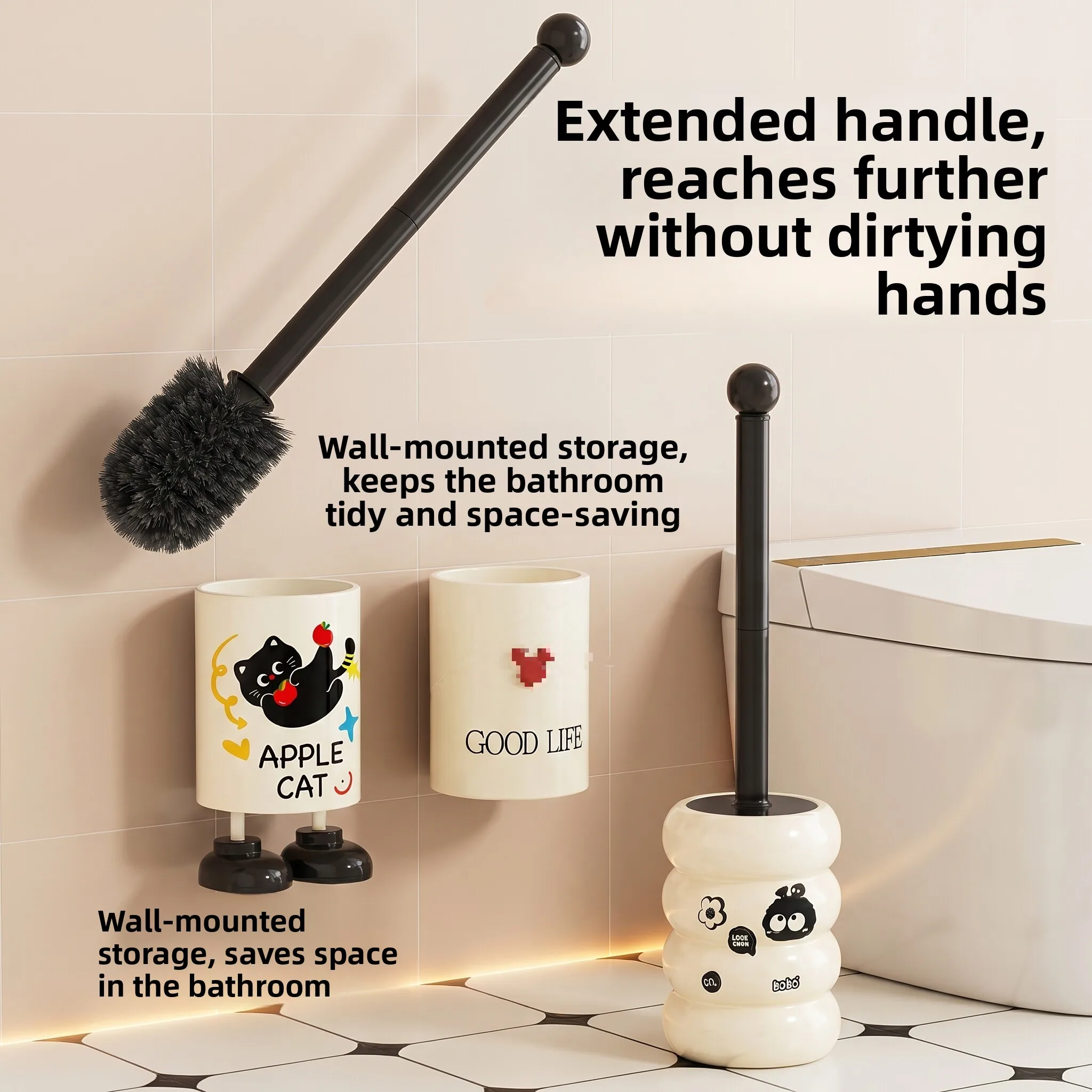 Toilet Brush Set with Base Household No Dead Angle 2026 New Cute Bathroom Special Cleaning Brush Durable Plastic Toilet Brush
Toilet Brush Set with Base Household No Dead Angle 2026 New Cute Bathroom Special Cleaning Brush Durable Plastic Toilet Brush
