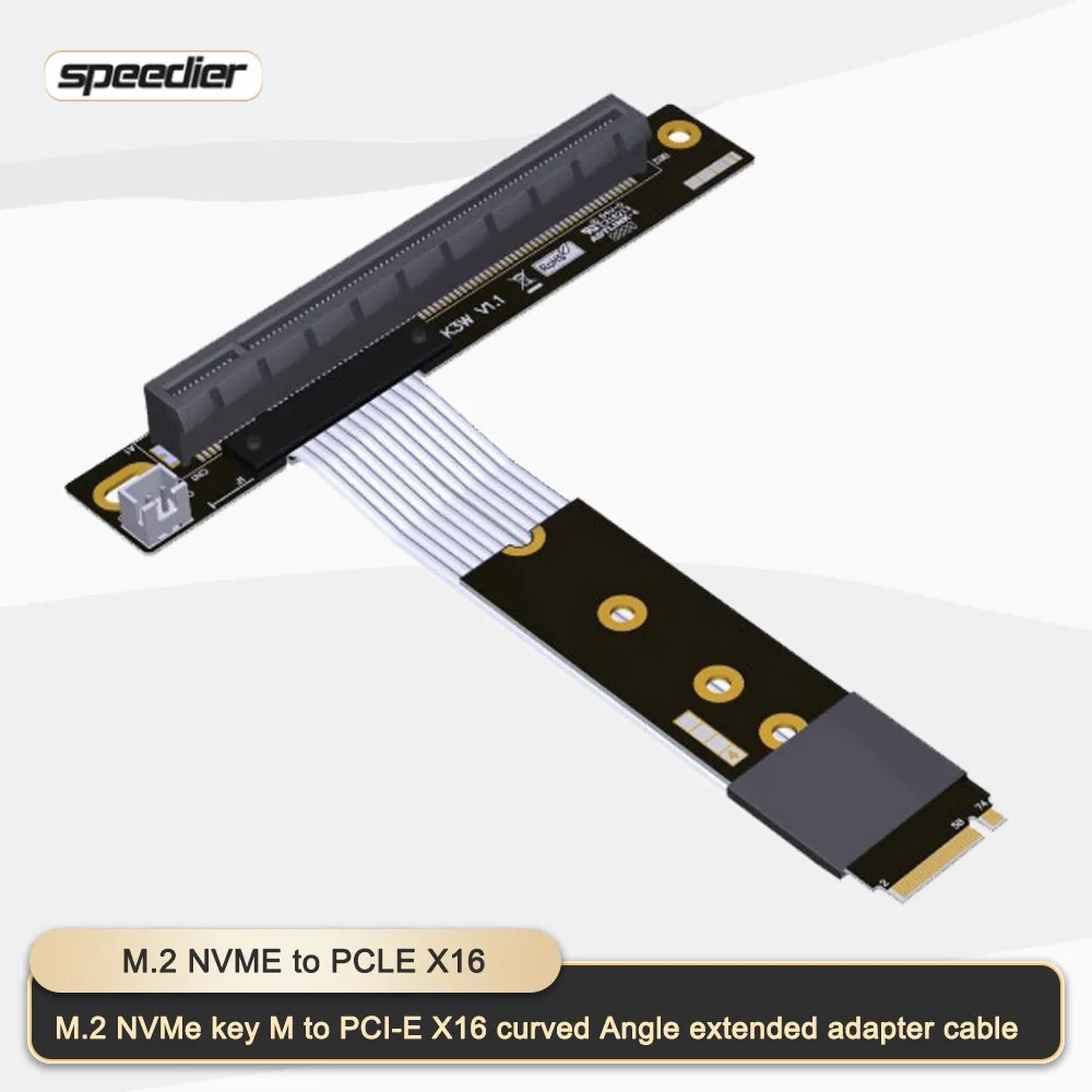 M.2 NGFF NVMe STX Удлинительный кабель для видеокарты материнской платы к PCIE X16 M.2 к 90 градусов 16x Угловой удлинительный кабель-адаптер
M.2 NGFF NVMe STX Удлинительный кабель для видеокарты материнской платы к PCIE X16 M.2 к 90 градусов 16x Угловой удлинительный кабель-адаптер