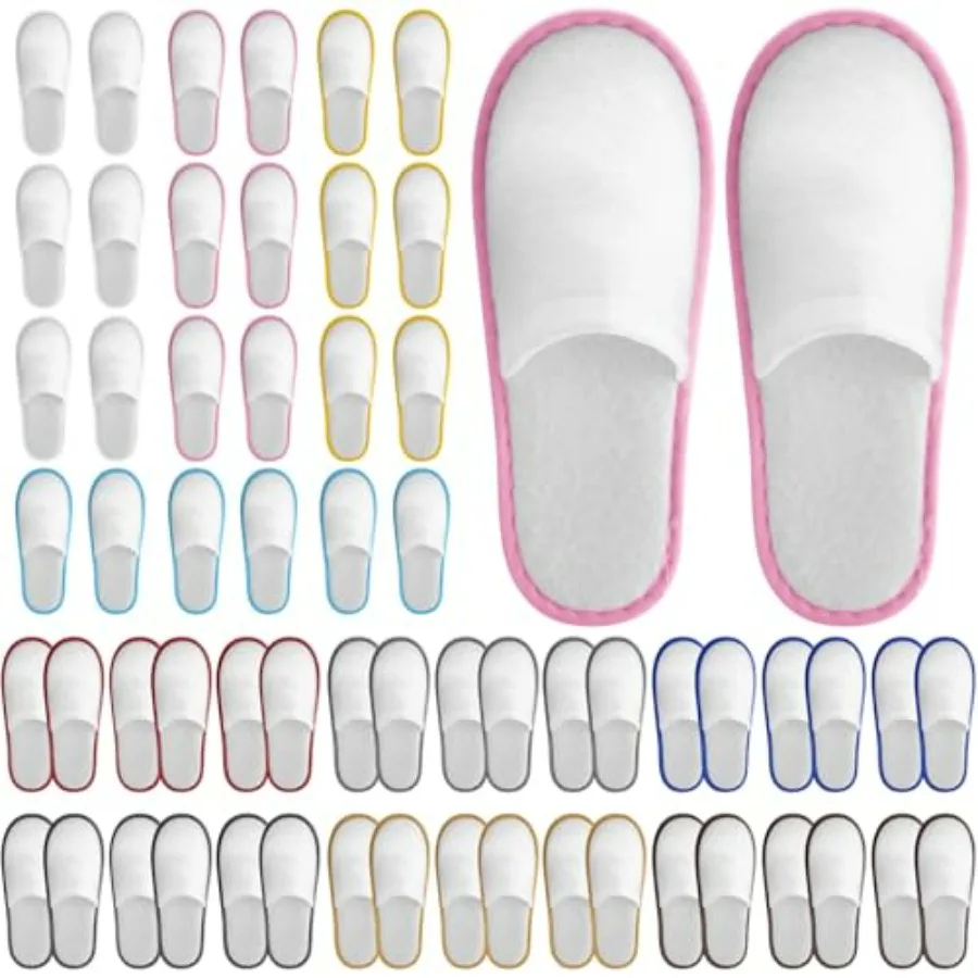 30 Pairs Disposable House Slippers for Guests, Bulk House Slipper Color Non Slip Pack for Hotel, Spa, Wedding, Travel, Party, S
30 Pairs Disposable House Slippers for Guests, Bulk House Slipper Color Non Slip Pack for Hotel, Spa, Wedding, Travel, Party, S