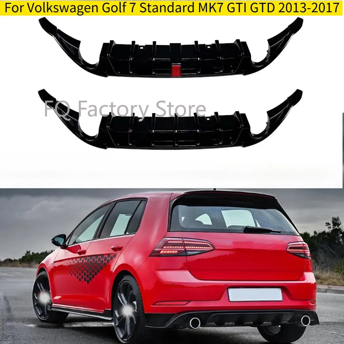 Rear Bumper Diffuser Splitter Spoiler with Brake LED Body Kit For Volkswagen Golf 7 Standard MK7 GTI GTD 2013-2017 Hatchback
Rear Bumper Diffuser Splitter Spoiler with Brake LED Body Kit For Volkswagen Golf 7 Standard MK7 GTI GTD 2013-2017 Hatchback