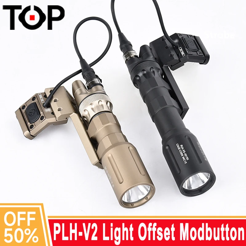 PLH V2 Light Original Logo Tactical Offset Extend Base Left/Right with Modbutton Switch Airsoft Metal Tail Cap Hunting
PLH V2 Light Original Logo Tactical Offset Extend Base Left/Right with Modbutton Switch Airsoft Metal Tail Cap Hunting