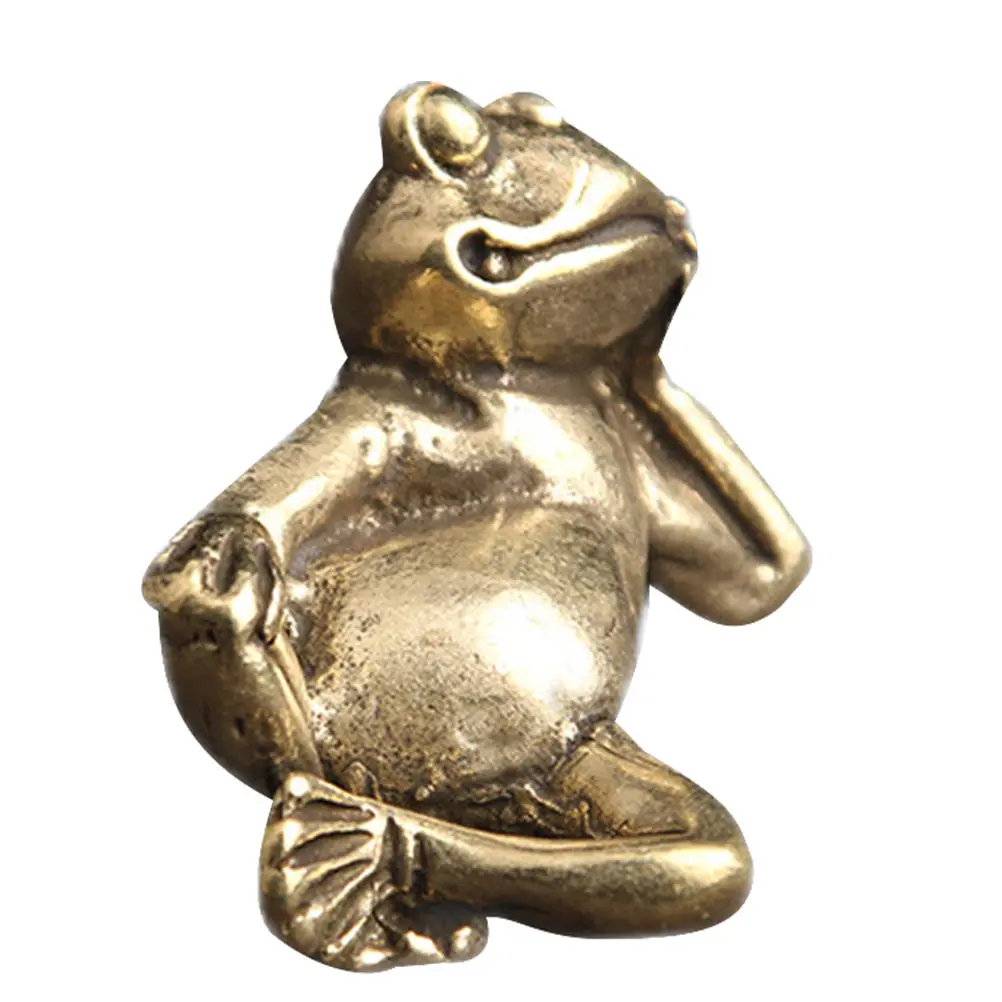 Brass Frogs Figurine Delicate Texture Long Time Use Home Decoration Frogs Statue Mini Ornament Garden Supplies
Brass Frogs Figurine Delicate Texture Long Time Use Home Decoration Frogs Statue Mini Ornament Garden Supplies
