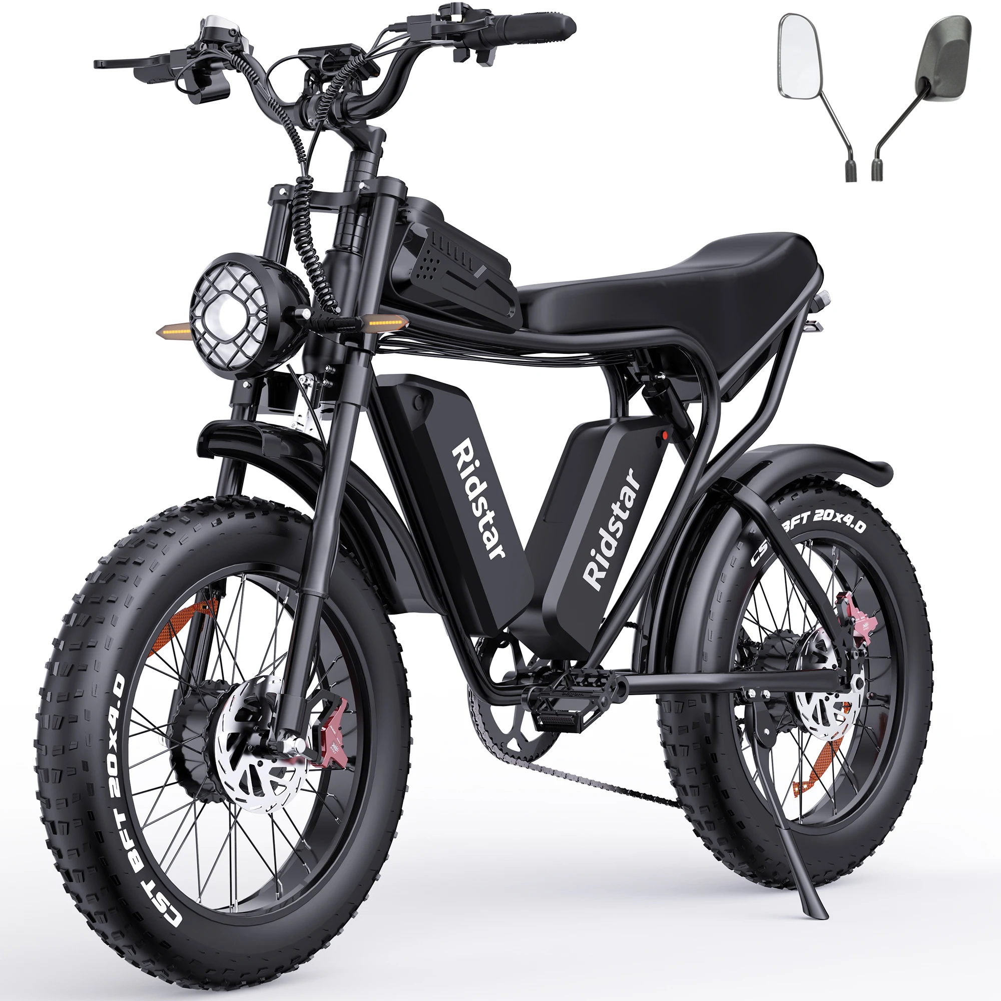 Q20 Pro 52V 40Ah 20" Dual Motor Electric Dirt Bike Electric Bicycle Mountain Bike Lithium Battery E Bikes for Adults
Q20 Pro 52V 40Ah 20" Dual Motor Electric Dirt Bike Electric Bicycle Mountain Bike Lithium Battery E Bikes for Adults