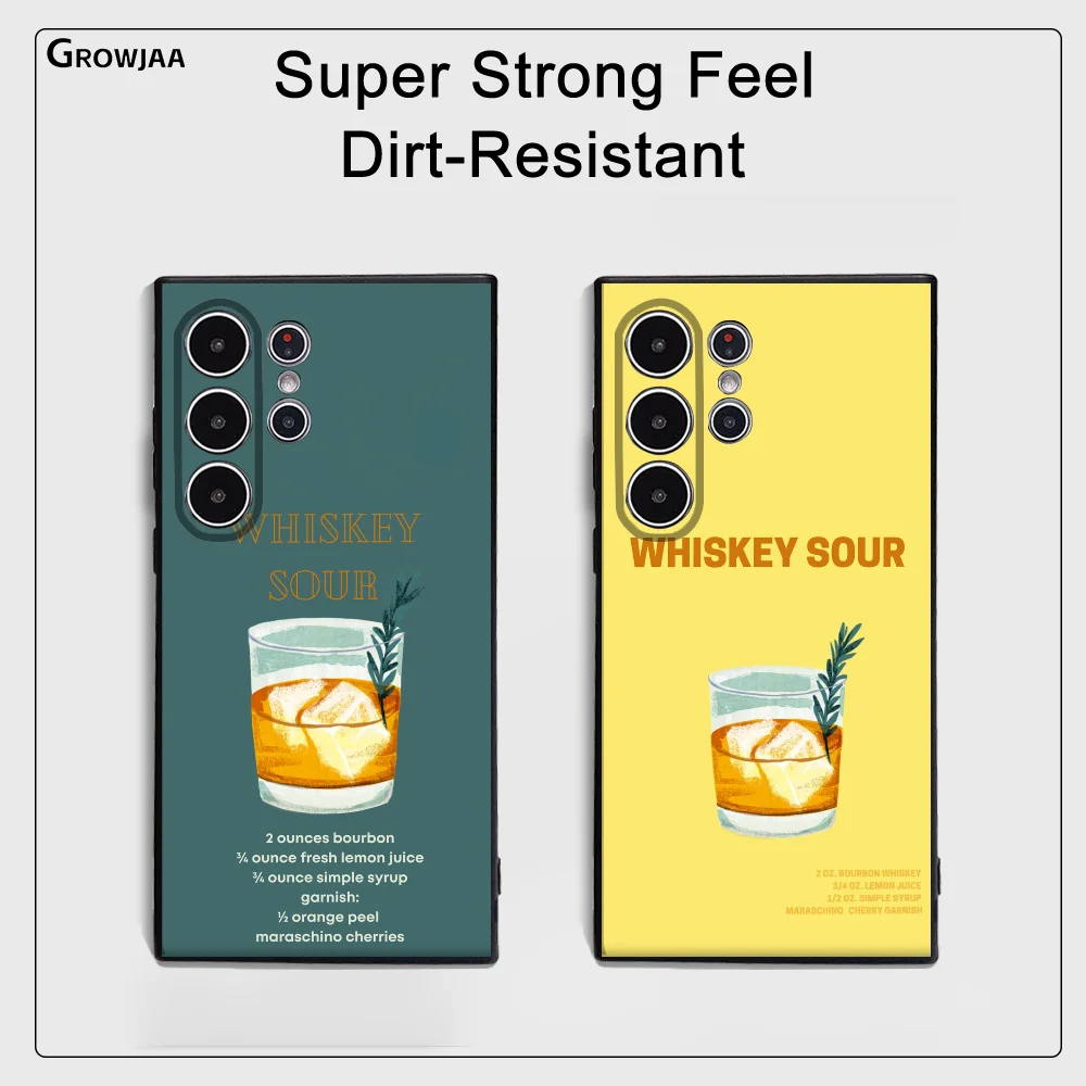 Whiskey Sour Cocktail Phone Case For Samsung Galaxy S25 S24 S22 S23 Ultra S21 S20 Plus 5G Frosted Non-Slip Full Cover Case
Whiskey Sour Cocktail Phone Case For Samsung Galaxy S25 S24 S22 S23 Ultra S21 S20 Plus 5G Frosted Non-Slip Full Cover Case