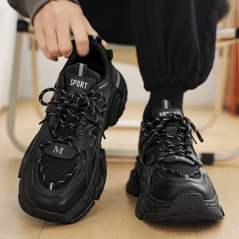 Men New Fashion Platform Sport Shoes Men 2025 New Summer Black Casual Chunky Sneakers Women Mesh Leather Platform Shoes
Men New Fashion Platform Sport Shoes Men 2025 New Summer Black Casual Chunky Sneakers Women Mesh Leather Platform Shoes