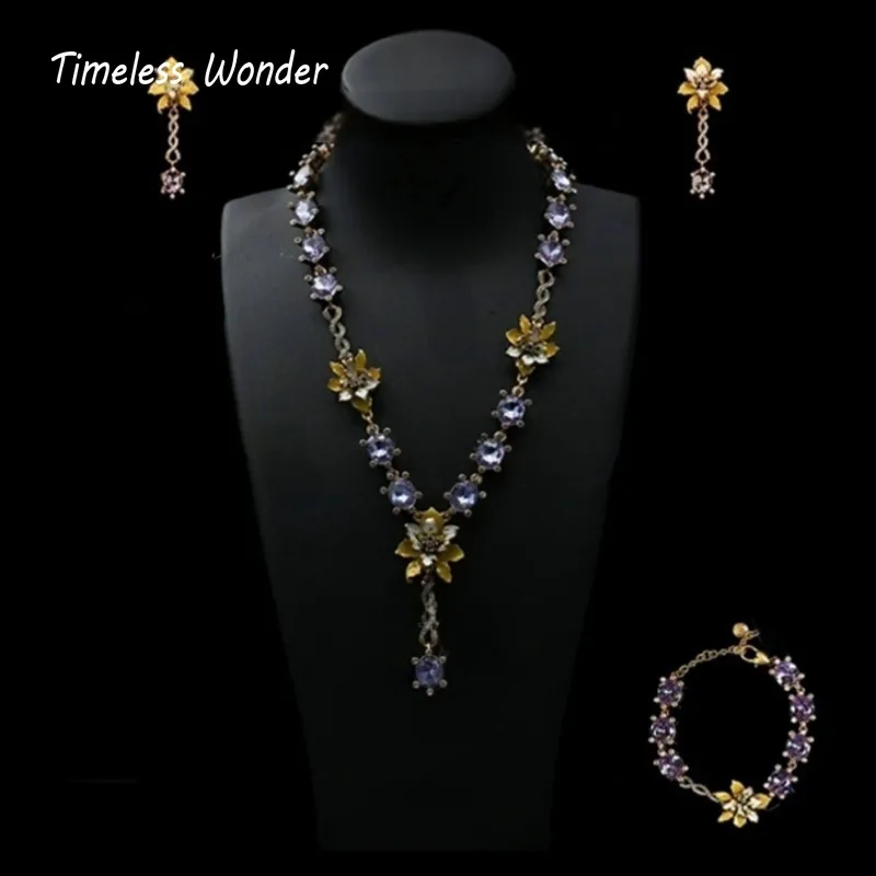 Timeless Wonder Fancy Crystal Zircon Enamel Floral Necklace for Women Designer Fine Jewelry Top Luxury Rare Sweet Set Mix 5623
Timeless Wonder Fancy Crystal Zircon Enamel Floral Necklace for Women Designer Fine Jewelry Top Luxury Rare Sweet Set Mix 5623