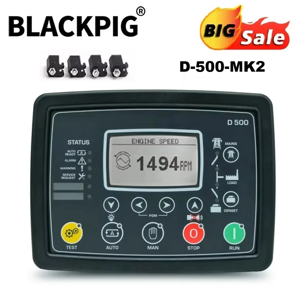 D500 D-500-MK2 Generator Controller Compatible With Datakom D-500-MKII Auto Mains Failure AMF Control Module Genset Pars
D500 D-500-MK2 Generator Controller Compatible With Datakom D-500-MKII Auto Mains Failure AMF Control Module Genset Pars