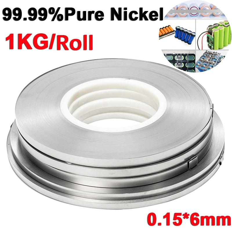 1kg/lot High Quality Pure Nickel 0.15*6mm Purity 99.99% Battery Pure Nickel Strip Cell Connector Battery Pure Nickel Plate
1kg/lot High Quality Pure Nickel 0.15*6mm Purity 99.99% Battery Pure Nickel Strip Cell Connector Battery Pure Nickel Plate