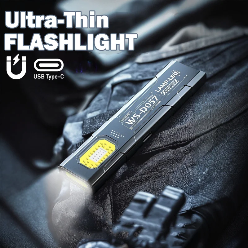 USB Rechargeable Mini LED Flashlight Magnetic Base Waterproof Pocket Torch for Outdoor Work Camping Car Repair Emergency Light
USB Rechargeable Mini LED Flashlight Magnetic Base Waterproof Pocket Torch for Outdoor Work Camping Car Repair Emergency Light
