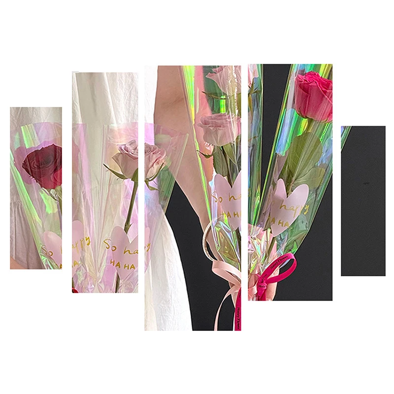 30PCS Love Heart Iridescent Single Rose Sleeves DIY Transparent Flower Wrapping Bag Floral Material Packaging Waterproof
30PCS Love Heart Iridescent Single Rose Sleeves DIY Transparent Flower Wrapping Bag Floral Material Packaging Waterproof