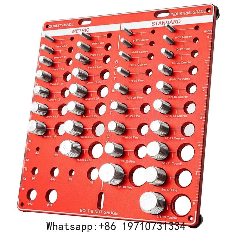Thread Checker, 42 Nut And Bolt Thread Checker, Bolt Size And Thread Gauge, Bolt And Nut Identifier Gauge
Thread Checker, 42 Nut And Bolt Thread Checker, Bolt Size And Thread Gauge, Bolt And Nut Identifier Gauge